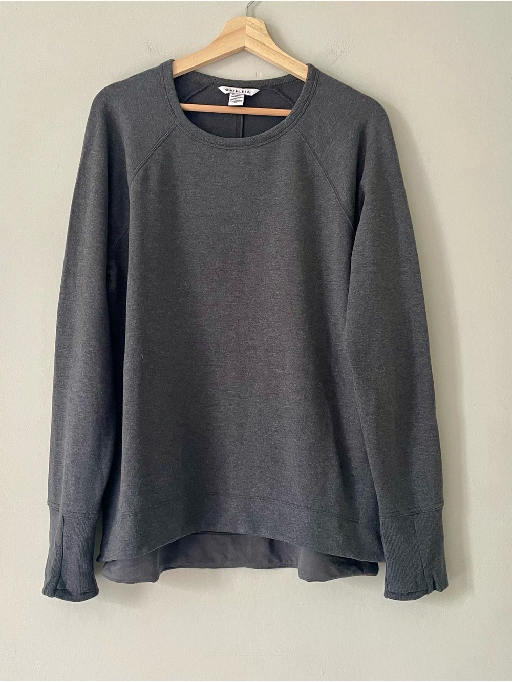 Athleta Charcoal Coaster Luxe Sweatshirt